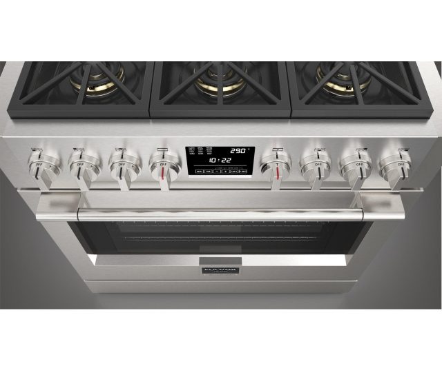 Fulgor Milano FSRC 3606 P MG ED 2F X gas fornuis - 91 cm. breed - rvs