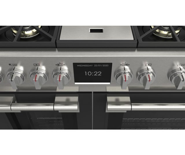Fulgor Milano FSRC 4807 2P MK 2F MBK gas fornuis - 121,6 cm. breed - zwart