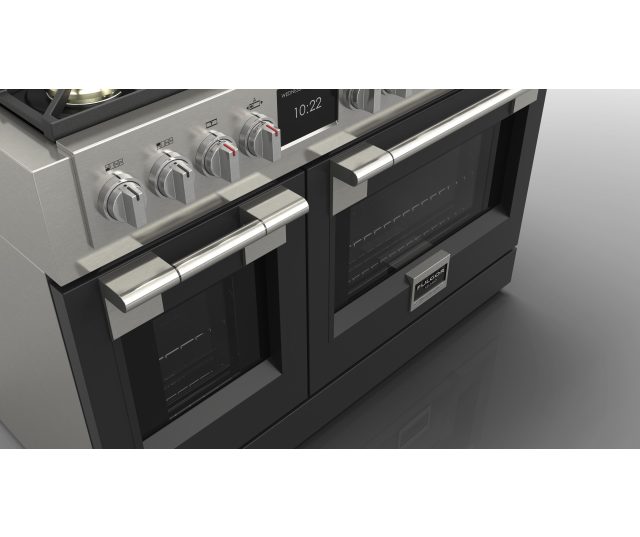 Fulgor Milano FSRC 4807 2P MK 2F MBK gas fornuis - 121,6 cm. breed - zwart