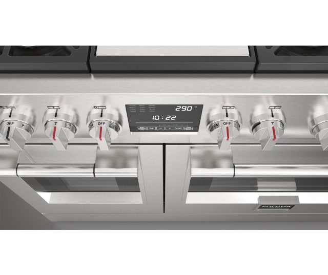Fulgor Milano FSRC 4807 2P MK 2F X gas fornuis - 121,6 cm. breed - rvs