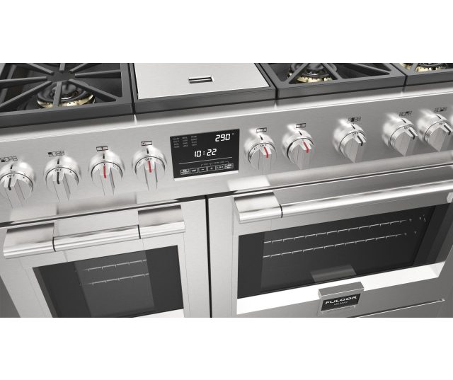 Fulgor Milano FSRC 4807 2P MK 2F X gas fornuis - 121,6 cm. breed - rvs