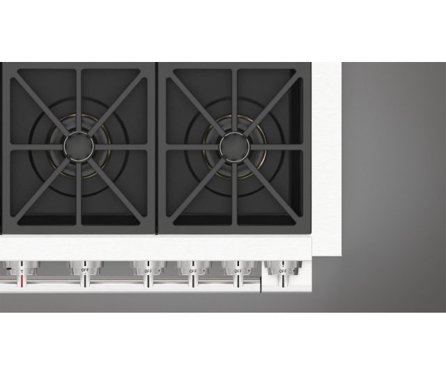 Fulgor Milano FSRC 4807 2P MK 2F X gas fornuis - 121,6 cm. breed - rvs