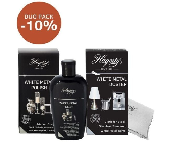 Hagerty White Metal Polish & Duster inbouw rvs reiniger
