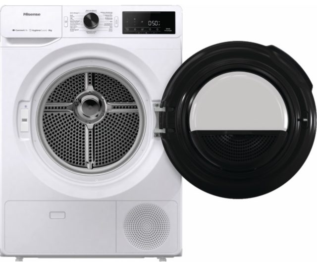 Hisense DH3V800UW/BLX warmtepomp droger - wit