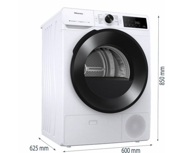 Hisense DH3V800UW/BLX warmtepomp droger - wit