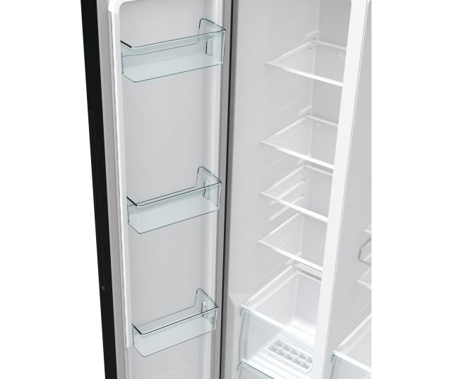 Hisense RS711N4AFE blacksteel side-by-side koelkast