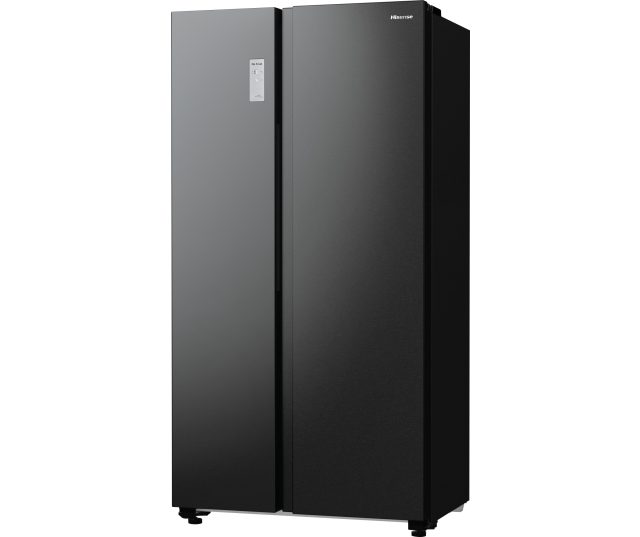 Hisense RS711N4AFE blacksteel side-by-side koelkast