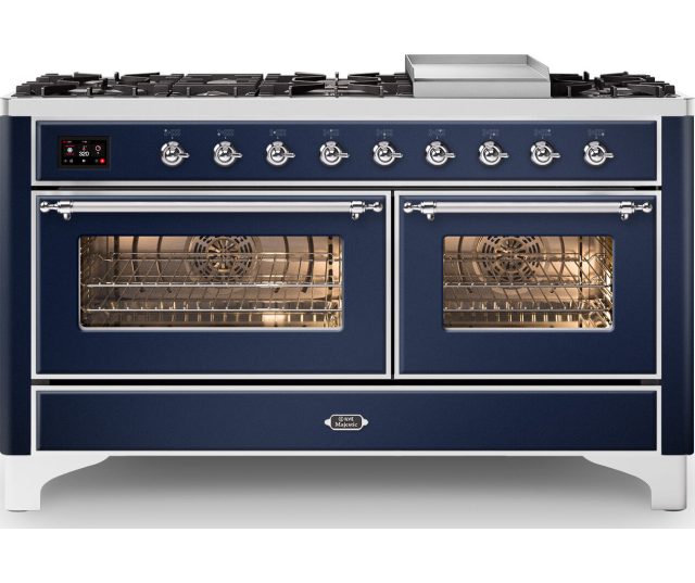 Ilve M15FDNE3/MB fornuis - blauw - 150 cm. breed