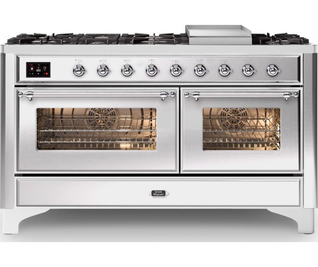 Ilve M15FDNE3/SS fornuis rvs - 150 cm. breed