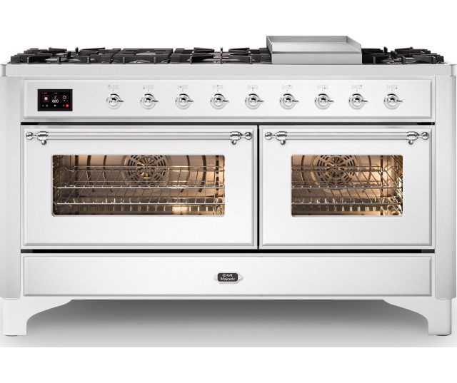 Ilve M15FDNE3/WH fornuis wit - 150 cm. breed