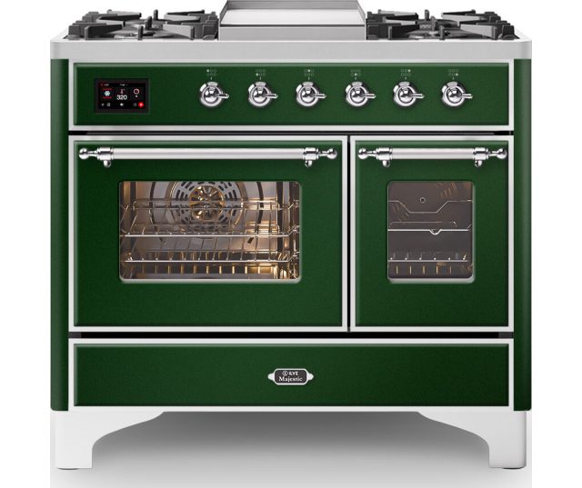 Ilve MD10FDNE3/EG fornuis - groen - 100 cm. breed
