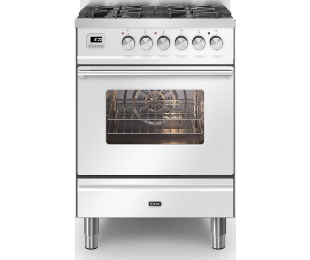 Klik en bekijk de ILVE P06WE3/WH Ilve P06WE3/WH gas fornuis wit - 60 cm. breed