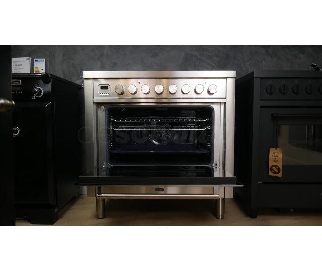 Ilve PI09WE3/SS fornuis inductie rvs - 90 cm. breed