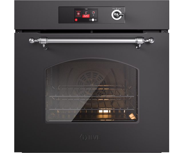 Ilve OV60SNT3/MGC inbouw oven mat grafiet/chroom - 60 cm. breed