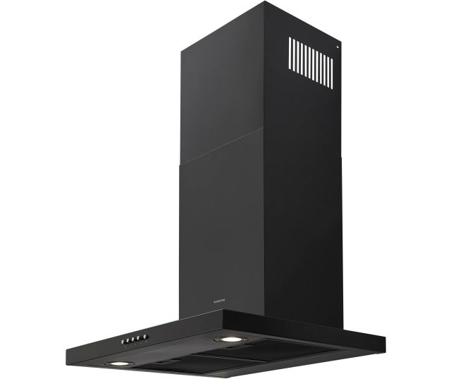 Inventum AKB6005ZWA zwarte wand afzuigkap - 60 cm. breed