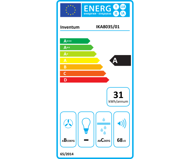 Inventum IKA8035 inbouw inductie kookplaat met afzuiging
