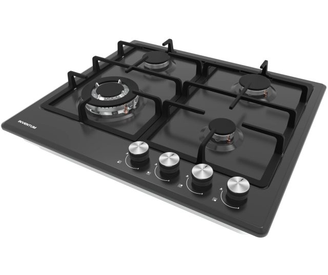 Inventum IKG6024WGZWA inbouw gaskookplaat - zwart