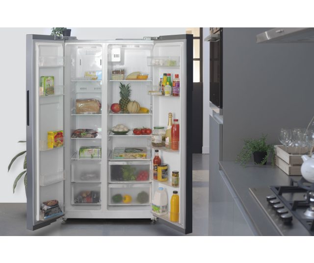 Inventum SKV0178R side-by-side koelkast - roestvrijstaal - nofrost