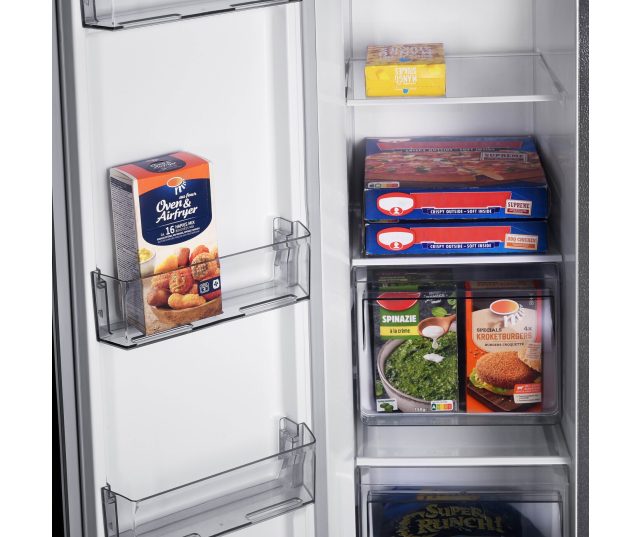 Inventum SKV0180B side-by-side koelkast - blacksteel