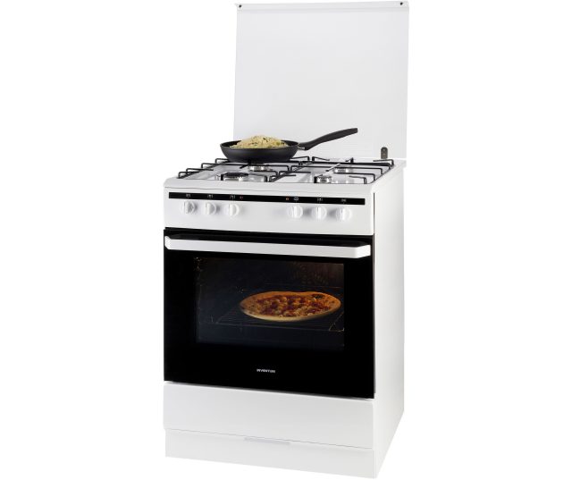 Inventum VFG6008WIT vrijstaand gas fornuis - wit - 60 cm. breed
