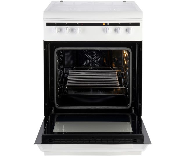 Inventum VFG6008WIT vrijstaand gas fornuis - wit - 60 cm. breed
