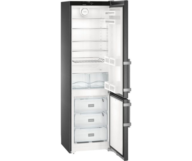 Het interieur van de Liebherr CNbs4015 koelkast BlackSteel