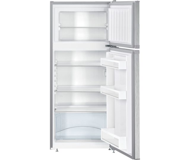 Het interieur van de Liebherr CTele 2131 koelkast rvs-look