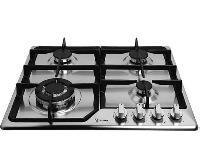 M-System MGKWT60IX inbouw gas kookplaat