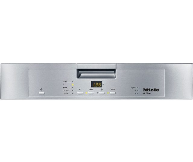 Bedieningspaneel van de Miele G4203 SCU Active CleanSteel onderbouw vaatwasser