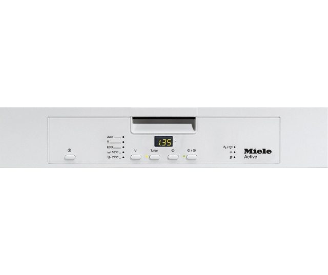 Bedieningspaneel van de Miele G4203 U Active BW onderbouw vaatwasser