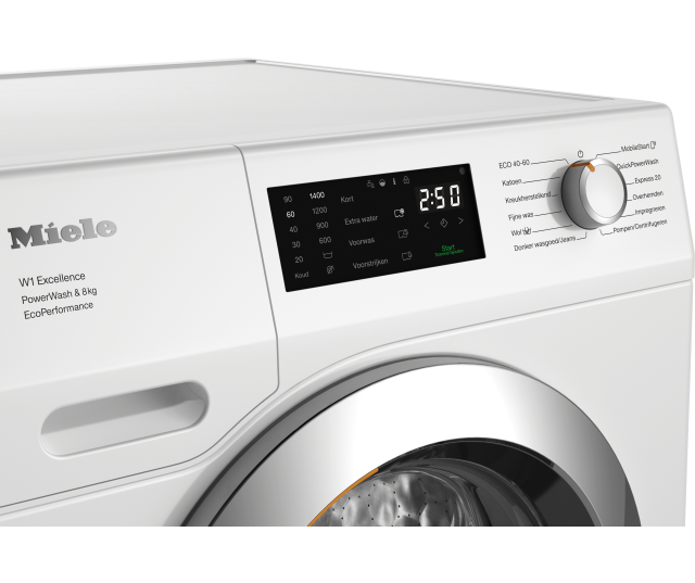 Miele WEE475WPS wasmachine met PowerWash en energielabel A-10%