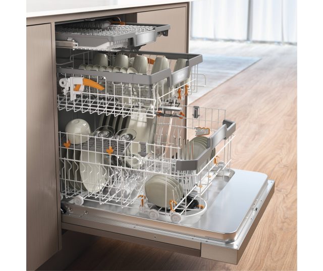Miele G7623SCi CLST inbouw vaatwasser met rvs bedieningspaneel