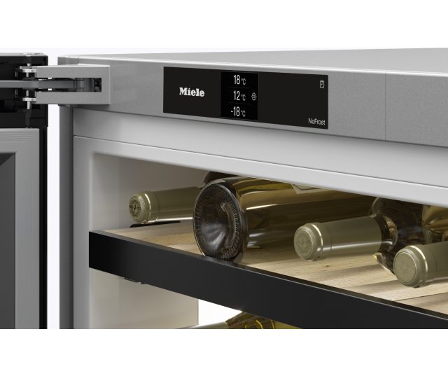 Miele KWNS 4784 DE edt/cs combi vrieskast / wijnkoelkast