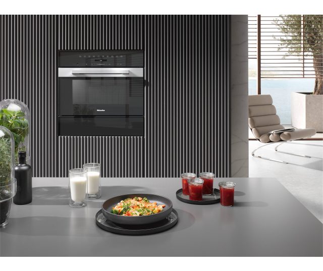 Miele M7244 inbouw magnetron met grill - zwart/rvs