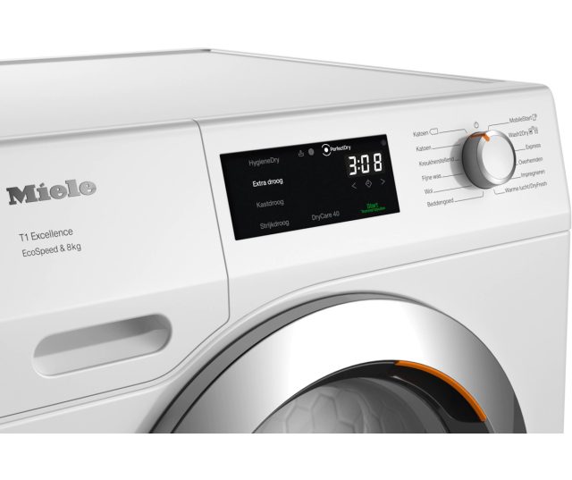 Miele TEF775WP warmtepomp droger - EcoSpeed & DryCare 40