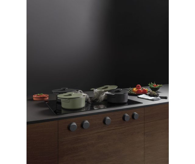 Novy 1866 Easy Prestige inbouw inductie kookplaat met afzuiging en knop bediening