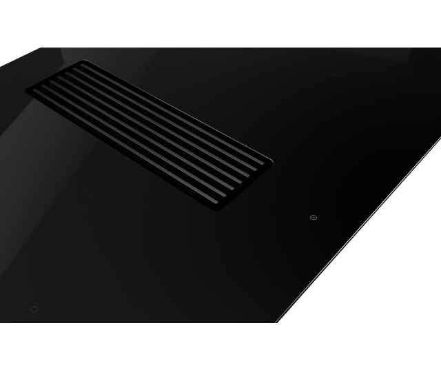 Novy 1866 Easy Prestige inbouw inductie kookplaat met afzuiging en knop bediening