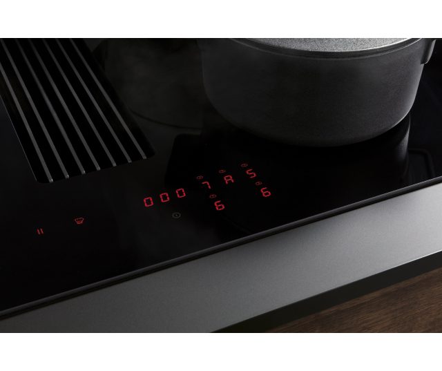 Novy 1866 Easy Prestige inbouw inductie kookplaat met afzuiging en knop bediening