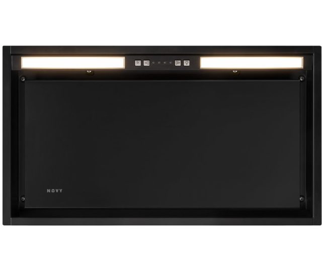 Novy 26052 afzuigkap inbouw - Vision - zwart glas - 60 cm. breed