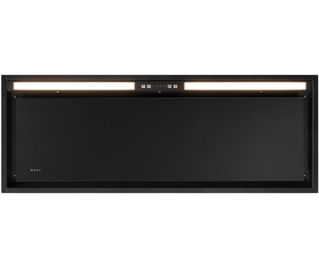 Novy 26082 inbouw afzuigkap - Vision - zwart glas - 90 cm. breed