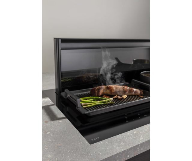 Novy 42120 inbouw inductie kookplaat met afzuiging - 118 cm. breed - Panorama