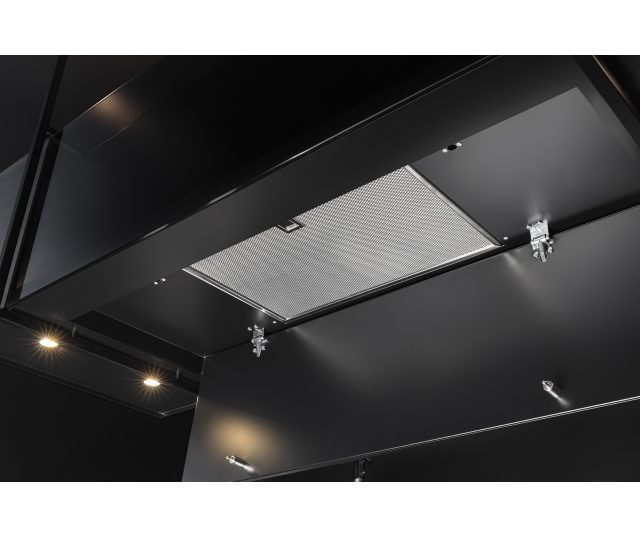 Novy 7540 - Phantom Frame 130 cm Zwart - eiland afzuigkap