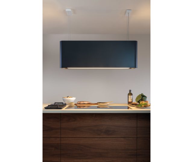 Novy MOOD 7555 Steel look eiland afzuigkap - 108 cm. breed