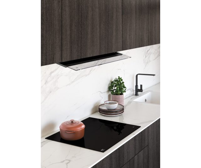 Novy Fusion Pro 8711 vlakscherm afzuigkap - 60 cm. breed