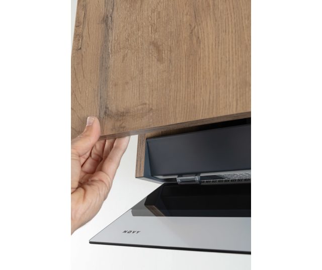 Novy 8770 vlakscherm afzuigkap - 120 cm. breed