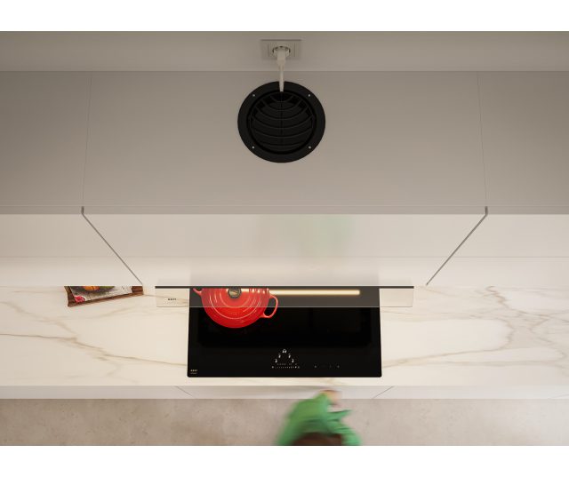 Novy 906450 uitblaasrooster - zwart