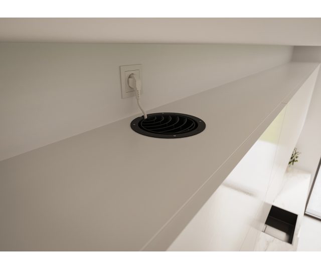 Novy 906450 uitblaasrooster - zwart