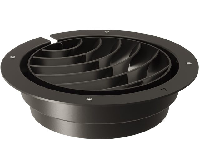 Novy 906450 uitblaasrooster - zwart