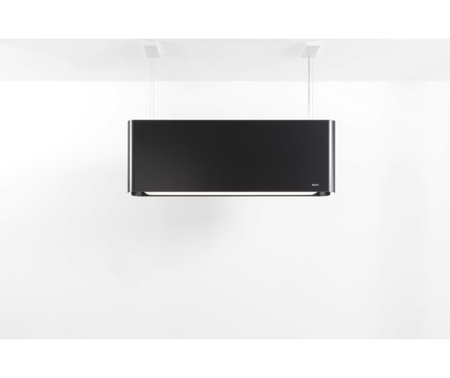 Novy Mood 7552 zwart - eiland afzuigkap - 108 cm. breed