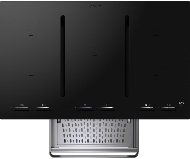 Opera DNP93C121 Nivel Pro 930 inbouw inductie kookplaat met afzuiging